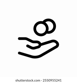 beggar alms icon sign vector
