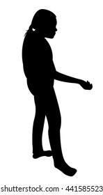 beggar child silhouette