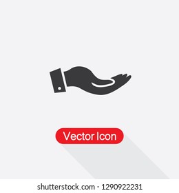 Beggar Hand Icon Vector Illustration Eps10