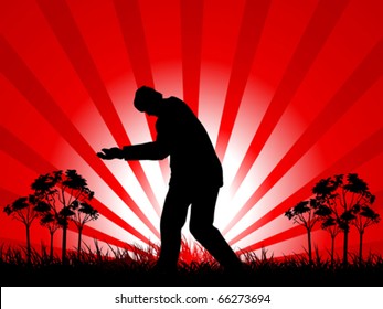 beggar on field