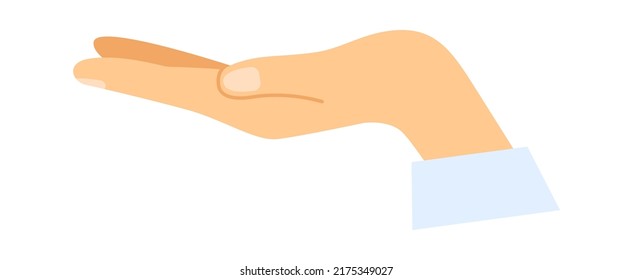 Begging hand icon. Vector illustration