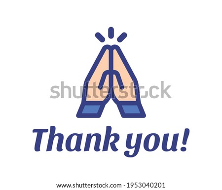 Begging, pray, respect, veneration, wai, worship and thank you icon vector.