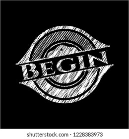 Begin chalk emblem