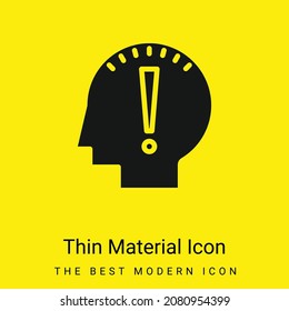 Begin minimal bright yellow material icon