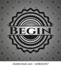 Begin realistic dark emblem