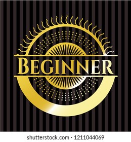 Beginner gold emblem or badge