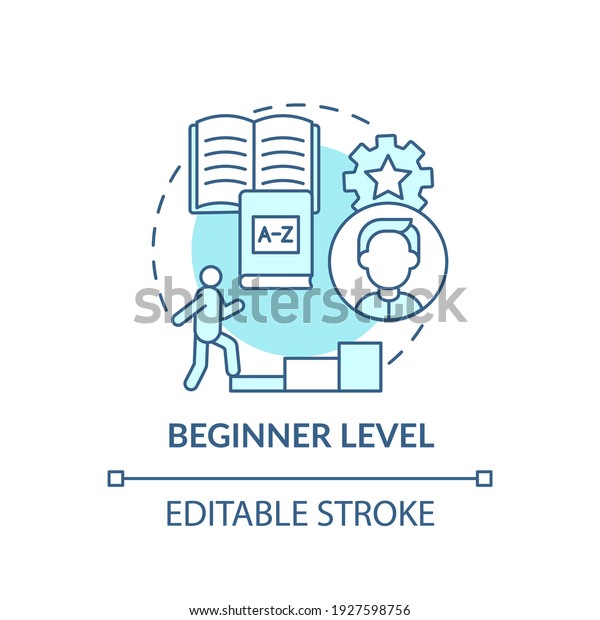 Beginner Level Concept Icon Language Learning Stock Vector (Royalty ...