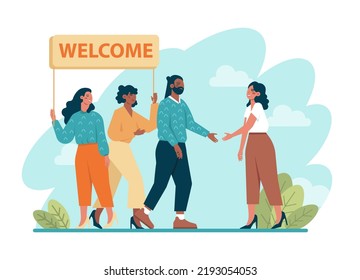 Beginner Newbie Concept New Employee Starting Stock Vector (Royalty ...