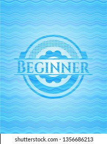 Beginner water wave representation badge.