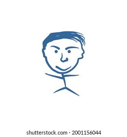 Diseño de caracteres dibujados a mano por principiante
