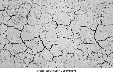 the beginning of famine in the world, earthquake cracking holes, ground cracks top view, ruined land surface crushed texture. destruction, damage