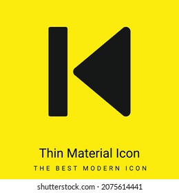Beginning Media Button Arrow minimal bright yellow material icon
