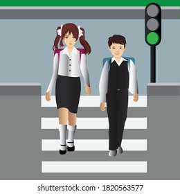 The beginning of the new school is to go to school.