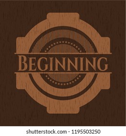 Beginning realistic wood emblem