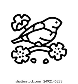 beginning of spring japanese holiday line icon vector. beginning of spring japanese holiday sign. isolated contour symbol black illustration