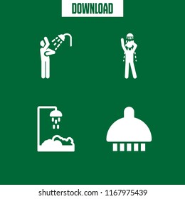 beginnings icon. 4 beginnings vector set. shower icons for web and design about beginnings theme