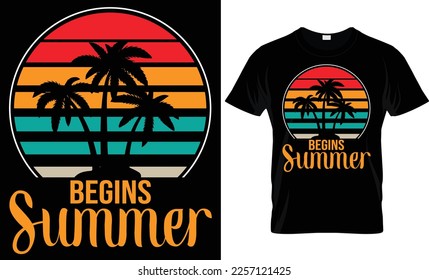 Empieza la plantilla de diseño de camisetas de verano
