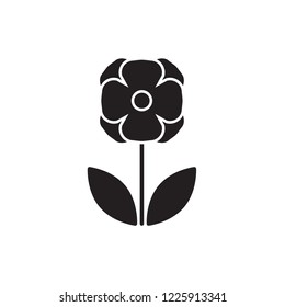 begonia icon vector. flower glyph icon