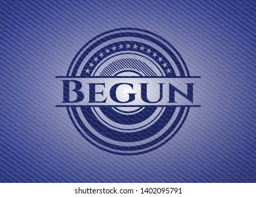 Begun jean background. Vector Illustration. Detailed.