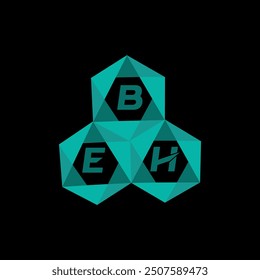 BEH kreatives minimalistisches Buchstabenlogo. BEH einzigartige Vektor Initialen Alphabet Buchstaben Logo Design
