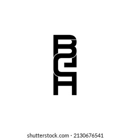 beh typography letter monogram logo design