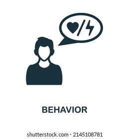 Behavior flat icon. Colored element sign from marketing collection. Flat Behavior icon sign for web design, infographics and more.