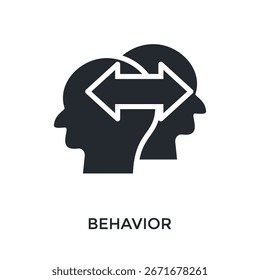 Behavior Icon Glyph Style. Vector Illustration For Graphic Design