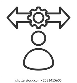 Behavior Icon Vector Illustration Outline