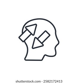behavior icons isolated on White Background. Flat style design