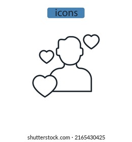 Behavior icons  symbol vector elements for infographic web