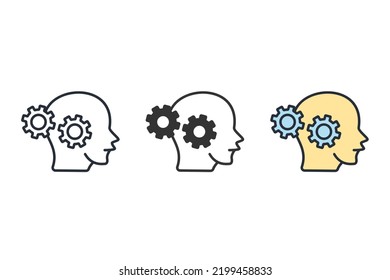 Behavior icons  symbol vector elements for infographic web