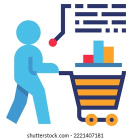 behavior modern concept ui ux icon for website, app, presentaion, flyer, brochure etc.