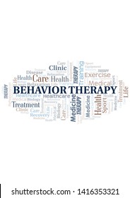 Behavior Therapy word cloud. Wordcloud made with text only.