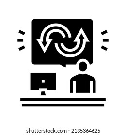 behavior user glyph icon vector. behavior user sign. isolated contour symbol black illustration