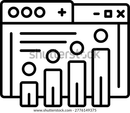 Behavioral Analytics Illustration vector Icon Design