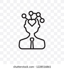Behavioral competency vector linear icon isolated on transparent background, Behavioral competency transparency concept can be used for web and mobile