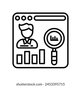 Behavioral Data  icon in vector. Logotype
