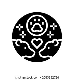 behavioral ecology glyph icon vector. behavioral ecology sign. isolated contour symbol black illustration