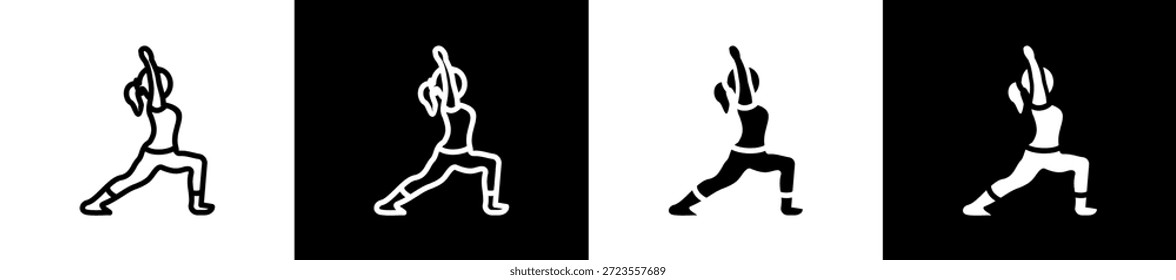 Estilo De Ícone De Glifo N De Linha De Flexibilidade Comportamental Em Plano De Fundo Branco E Preto