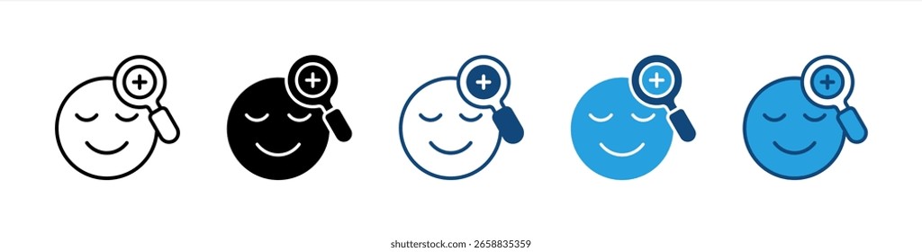 Behaviour icon set multiple style collection