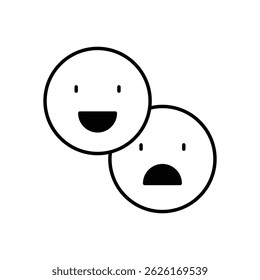 Ilustração de estoque de vetor de ícone de comportamento