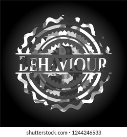 Behaviour on grey camo texture