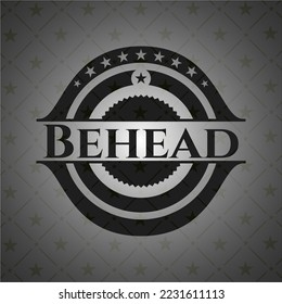 Behead dark emblem. Vector Illustration. Detailed. 