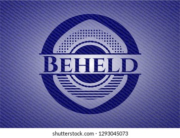 Beheld emblem with jean high quality background