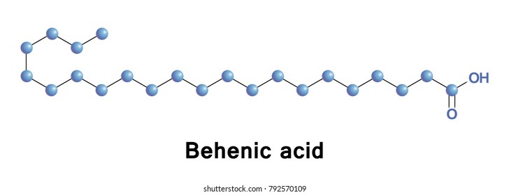 Behenic acid, also docosanoic acid, is a carboxylic acid, the saturated fatty acid with formula C21H43COOH.
