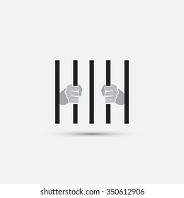 Behind bars icon