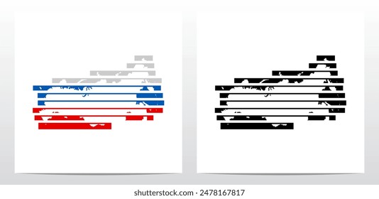 Behind Bars Prison Stripe Lines Map Of Russia