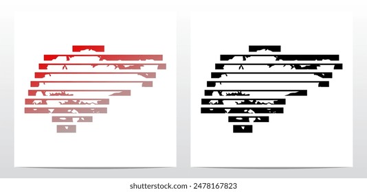 Behind Bars Prison Stripe Lines Map Of Singapore