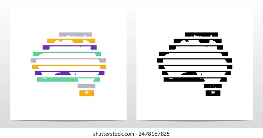 Behind Bars Prison Stripe Lines Map Of Australia