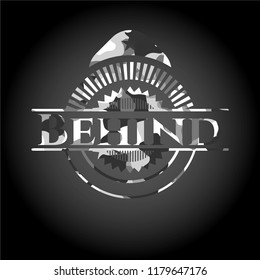 Behind on grey camouflage pattern